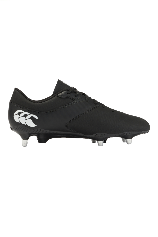 Canterbury Heren Phoenix Raze Zachte Grond Rugbyschoenen Zwart Wit Colour Black Canterbury Heren Phoenix Raze Zachte Grond Rugbyschoenen Zwart Wit Colour Black
